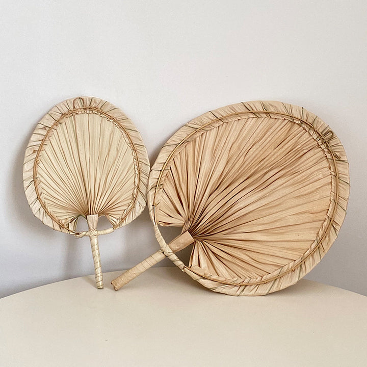Women Handmade Palm Leaf Fan Stornfield