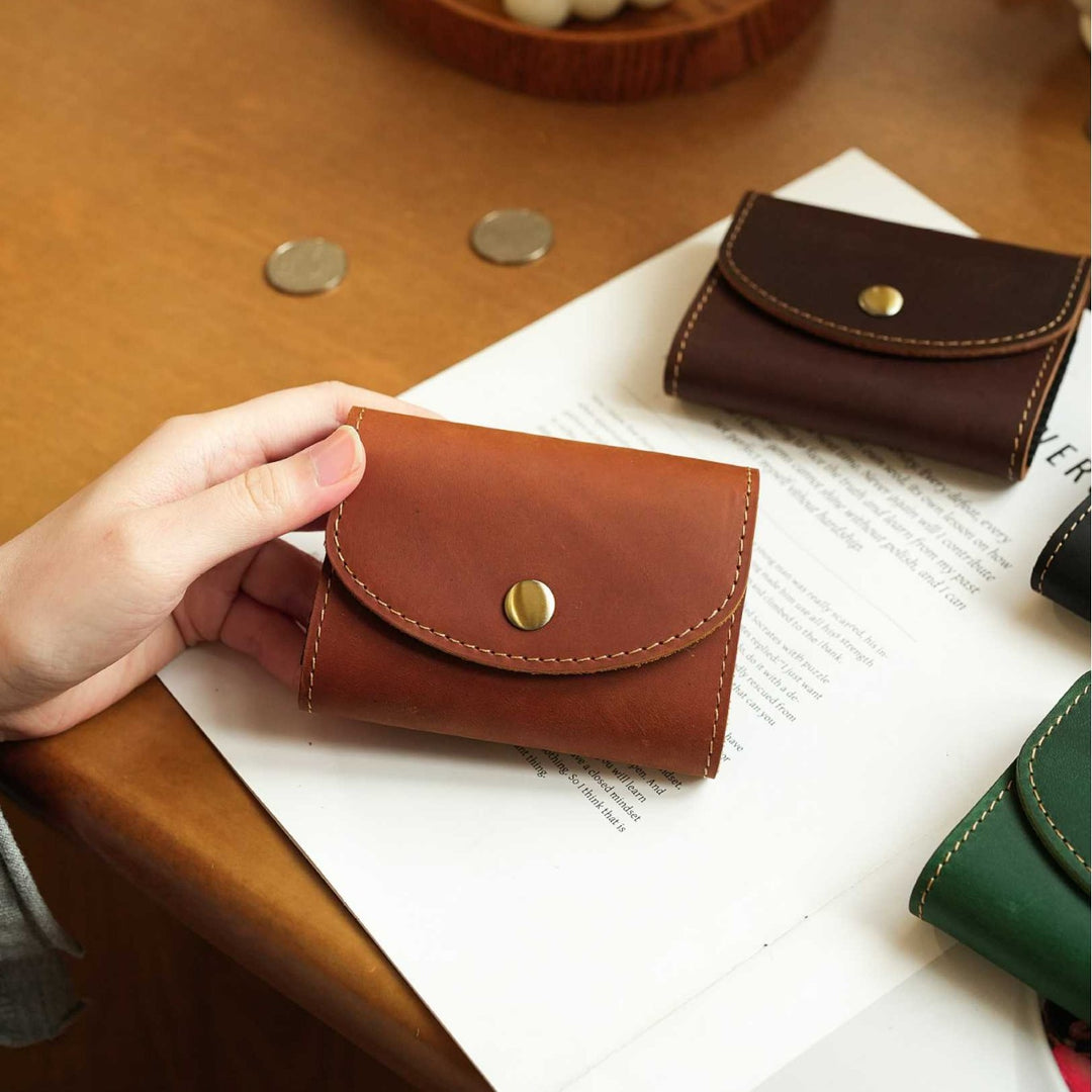 Compact Leather Card Holder