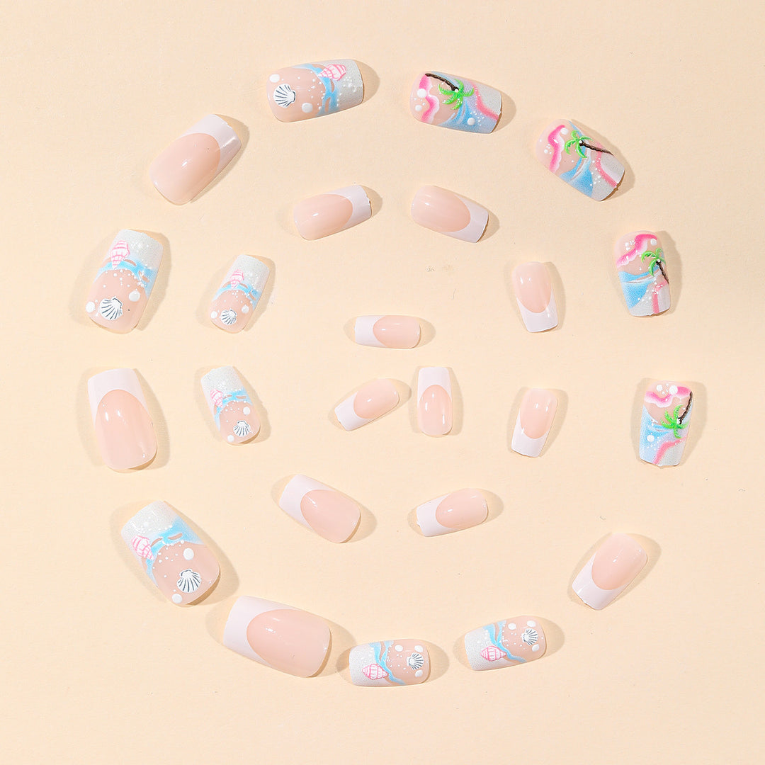 Tropical Seashell Nail Art Stornfield
