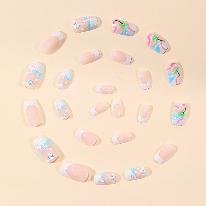 Tropical Seashell Nail Art Stornfield
