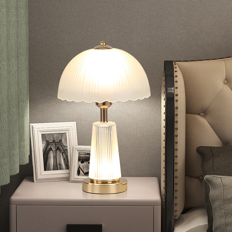 Elegant Glass Shade Table Lamp