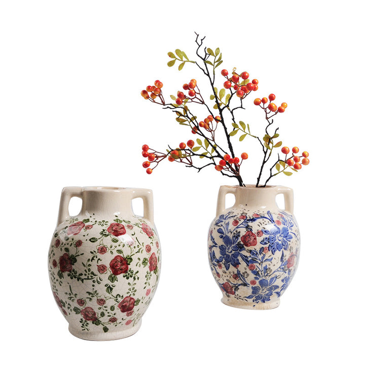 Floral Ceramic Flower Pot Stornfield