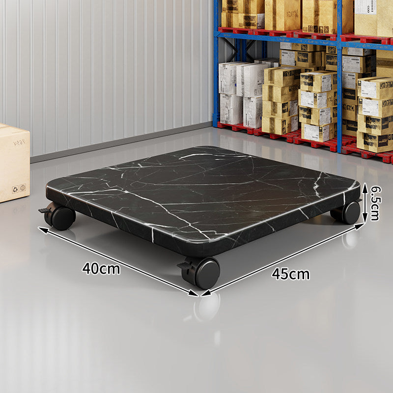 Low-Profile Rolling Plant & Furniture Base with Locking Swivel Casters