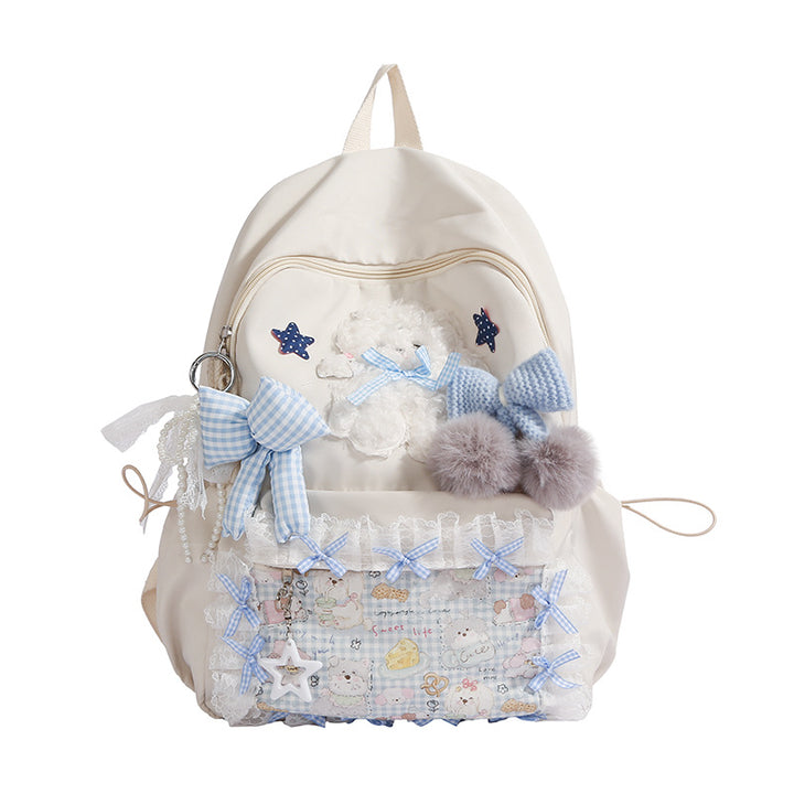 Backpack with Playful Appliqués and Multifunctional Compartments Stornfield