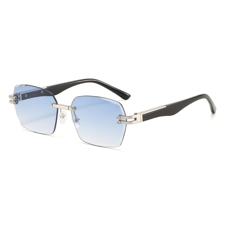 Men's Elegant Square Sunglasses with Wooden Temples Stornfield
