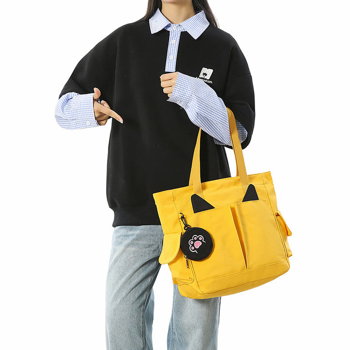 Playful Cat Ear Design Tote Bag Stornfield
