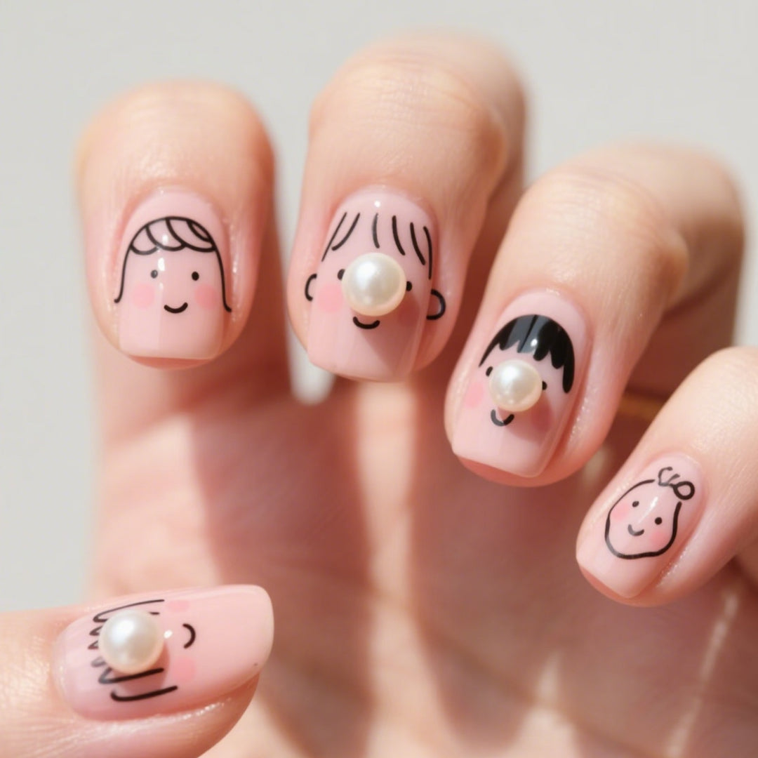Whimsical Character Nail Art Stornfield