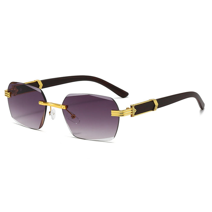 Women’s fashionable square sunglasses with golden accents Stornfield