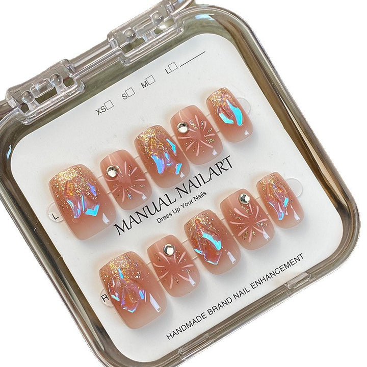 Glamorous Rhinestone-Accent Press-On Nail Art Kit Stornfield