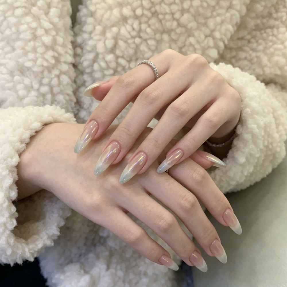 Glamorous Artificial Nails In Modern Ombre Design Stornfield