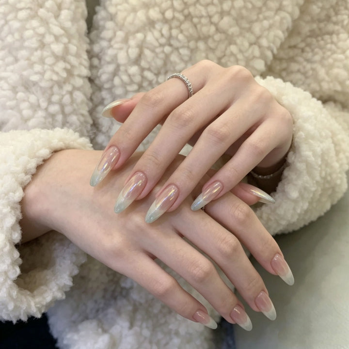 Glamorous Artificial Nails In Modern Ombre Design Stornfield