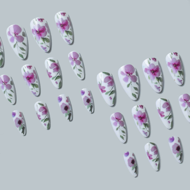 Floral Watercolor Nail Art Kit