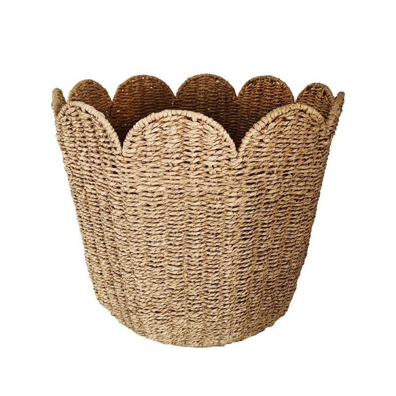 Decorative basket with wavy edge Stornfield