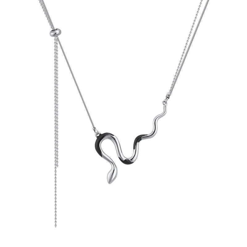 Silhouette Snake Pendant Necklace Stornfield