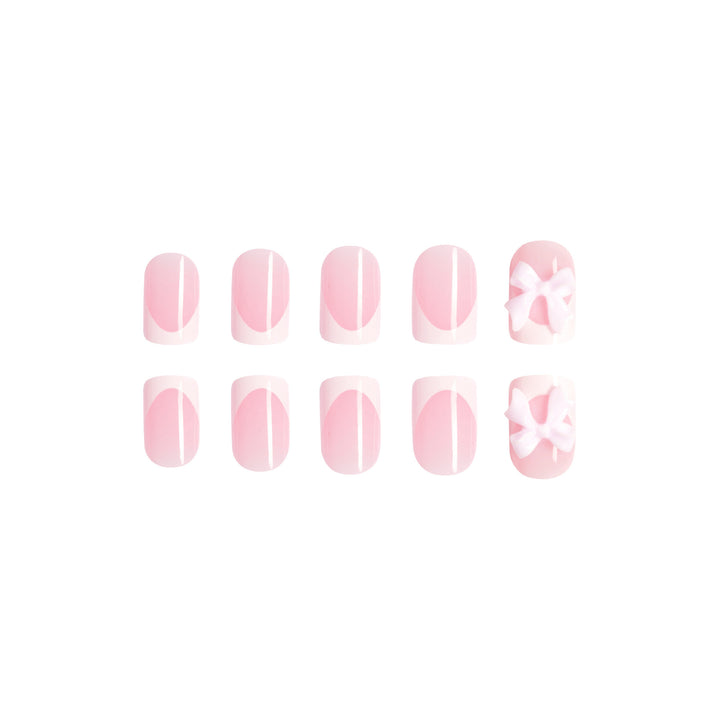 Artificial nails with cute bow designs Stornfield
