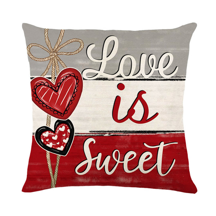 Decorative Love-Themed Throw Pillow