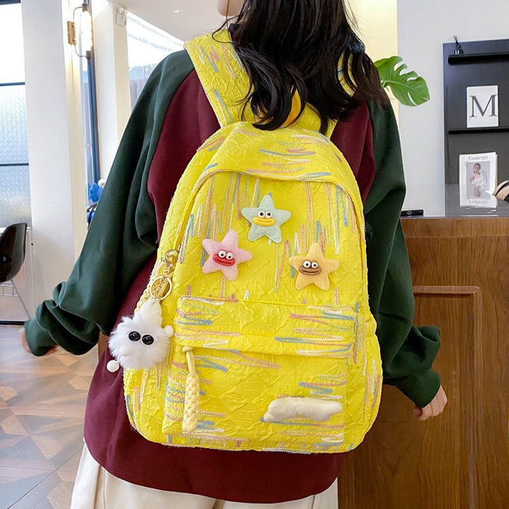Backpack Made of High-Quality, Colorful Material with Playful Applications Stornfield