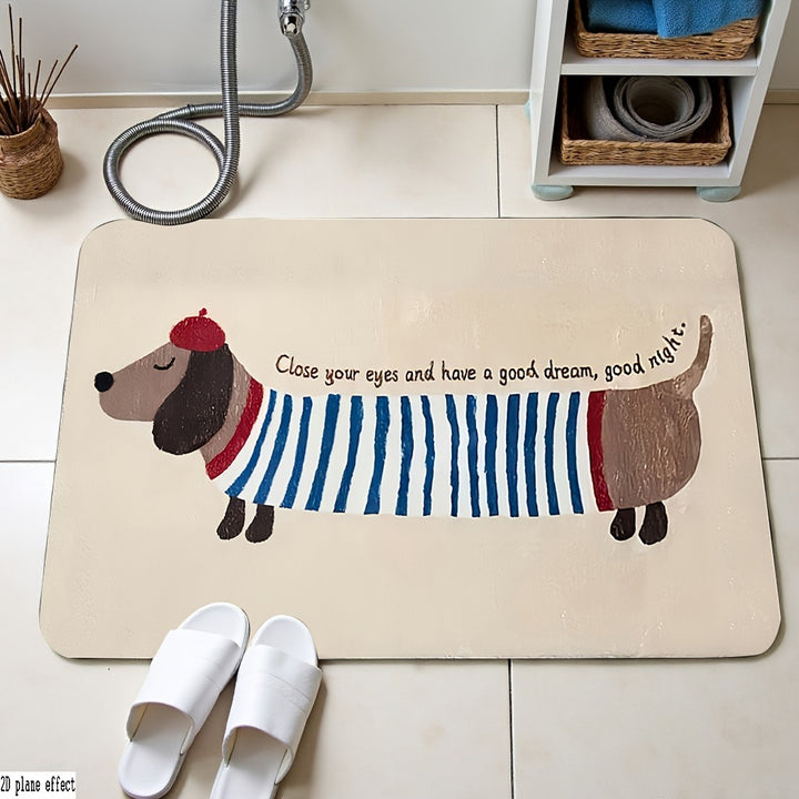 Cartoon-Themed Bath Mat Stornfield