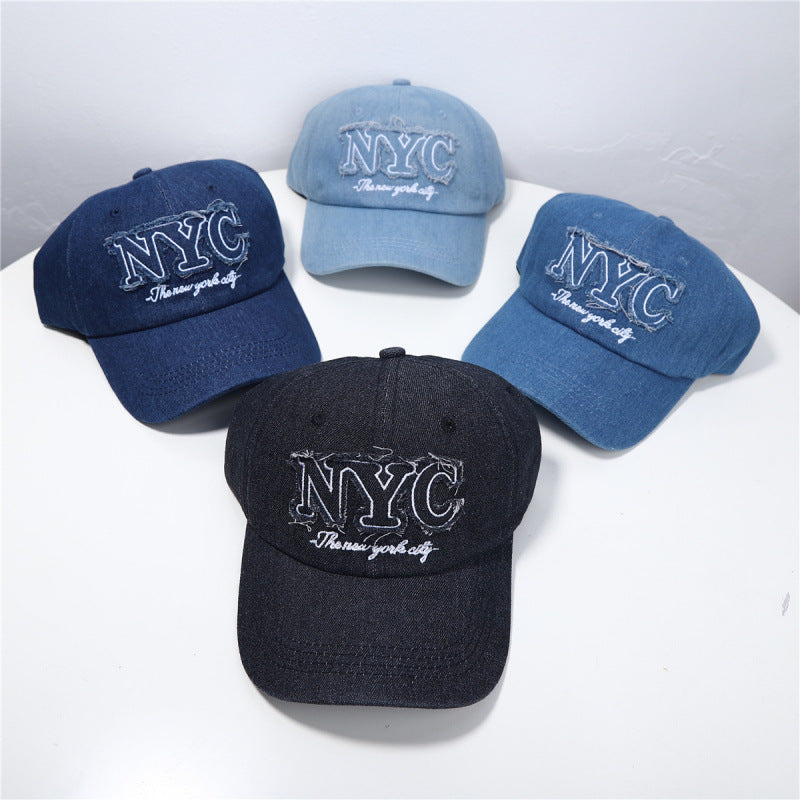 Women's Distressed Denim Baseball Cap Stornfield 1784084140
