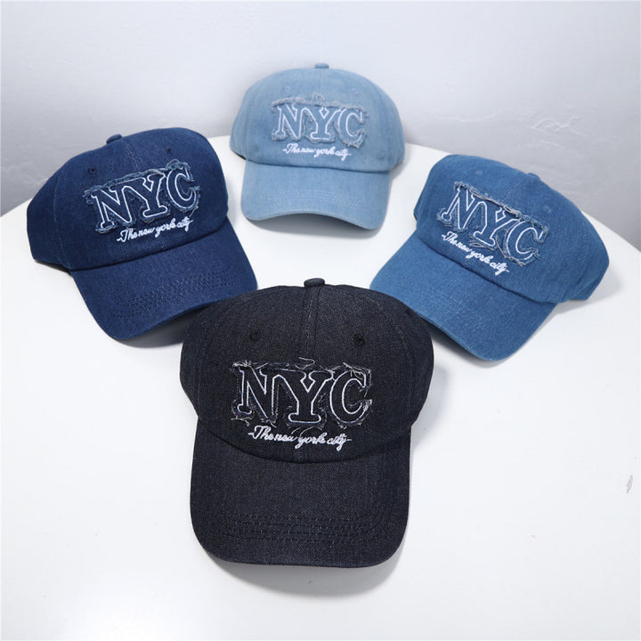 Women's Distressed Denim Baseball Cap Stornfield 1784084140