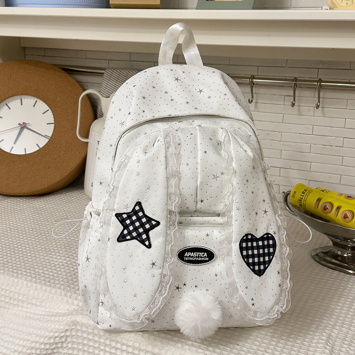 Whimsical Bunny-Ear Design Backpack Stornfield