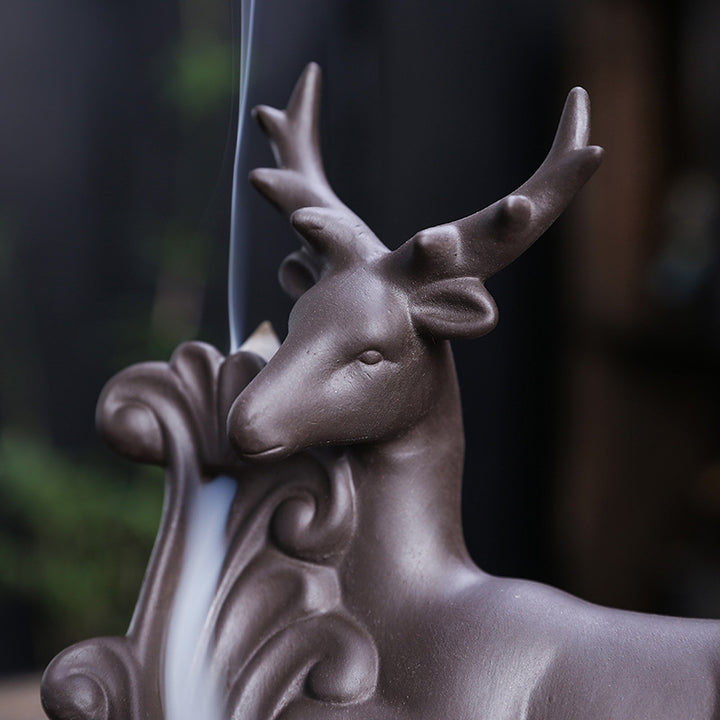 Artistic Deer-Themed Incense Holder