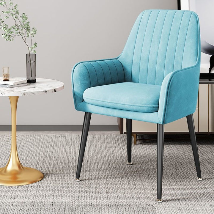 Modern Accent Chair with Gold Legs Stornfield