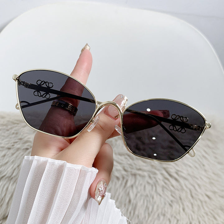 Women's fashionable Cat-Eye sunglasses with delicate metal frame Stornfield