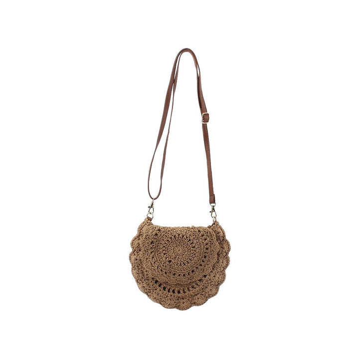 Handcrafted shoulder bag with unique crochet pattern Stornfield
