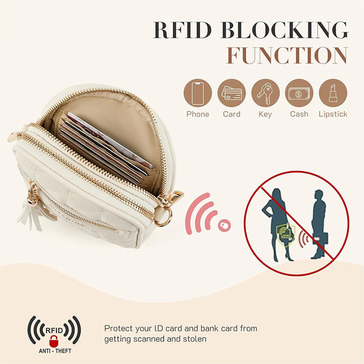 Stylish shoulder bag with quilted design and Stornfield pendant