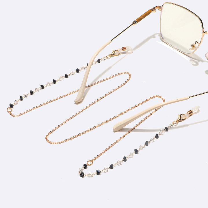 Fashionable Heart-Shaped Beaded Eyewear Chain Stornfield