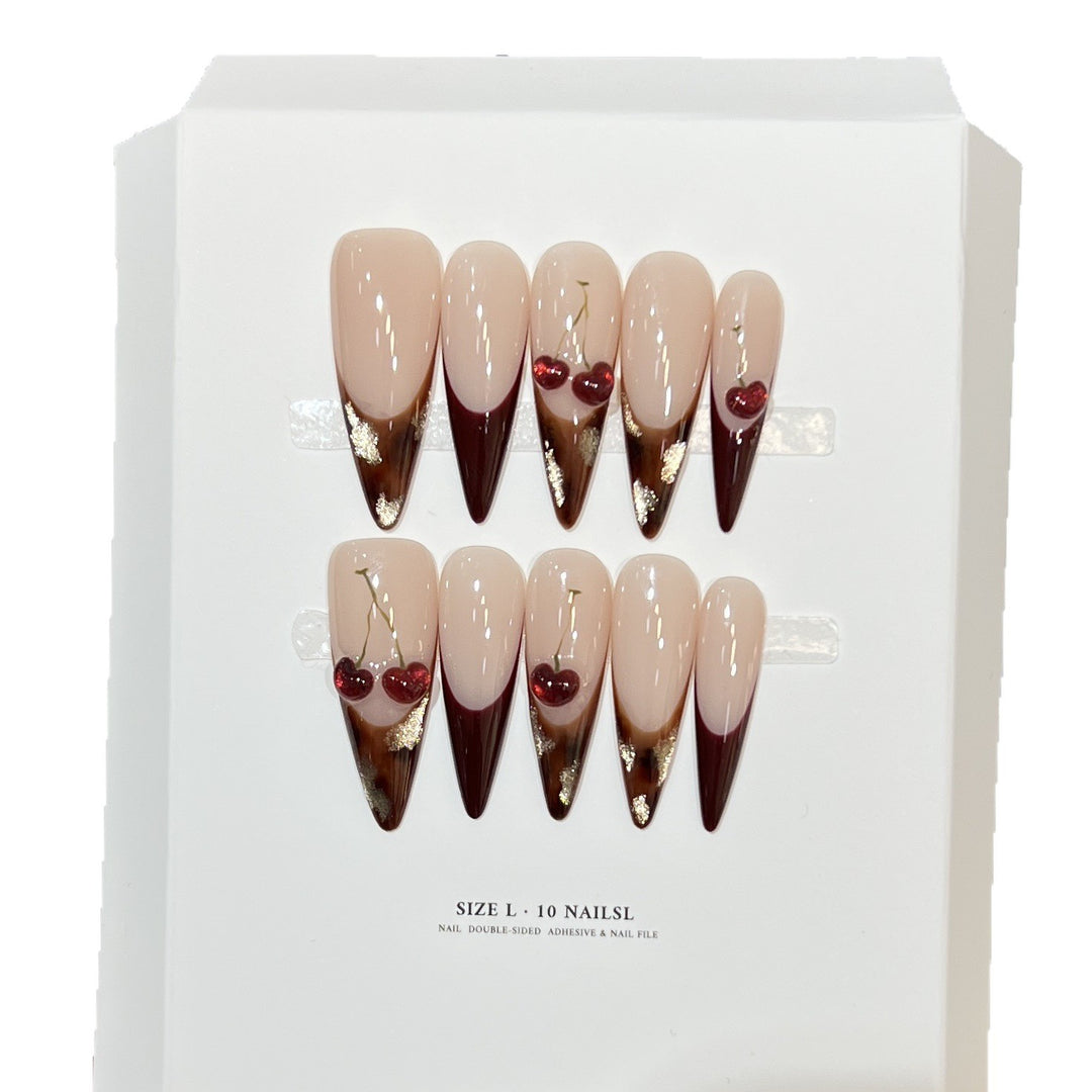Artistic Floral Design Stiletto Press-On Nail Set Stornfield