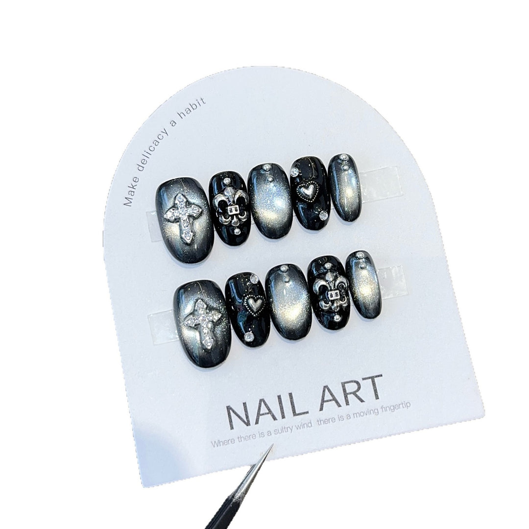 Artificial Nail Set with Decorative Elements Stornfield