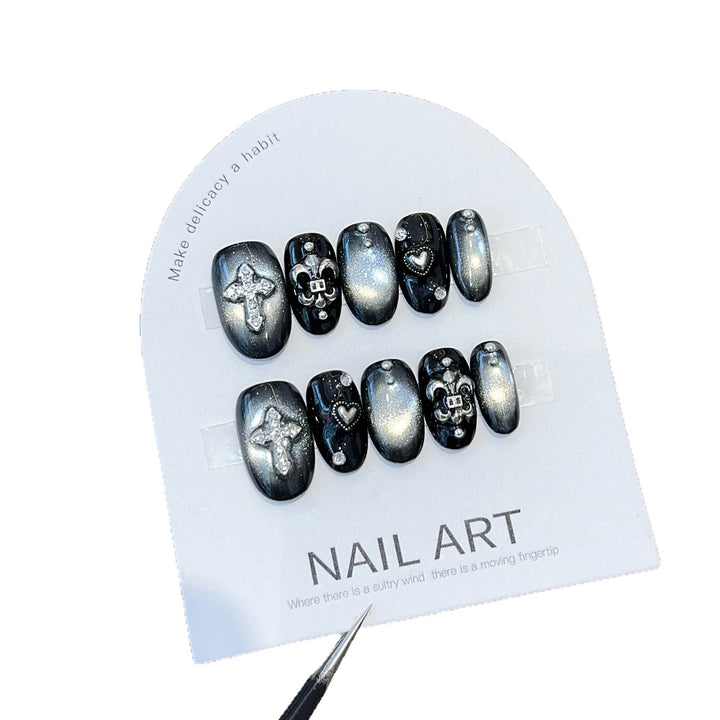 Artificial Nail Set with Decorative Elements Stornfield