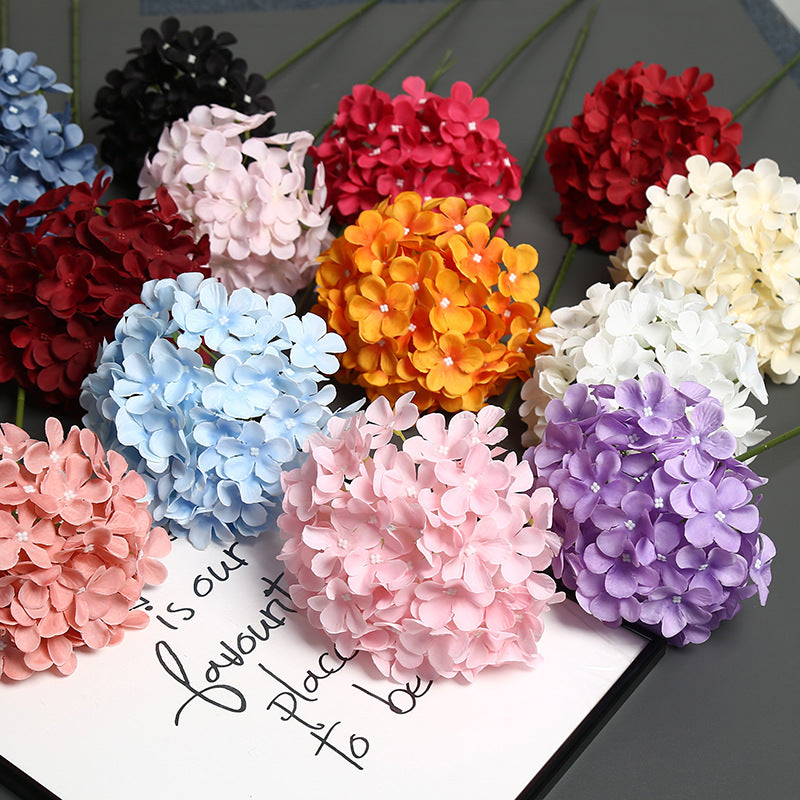 Realistic Floral Hydrangea Stem