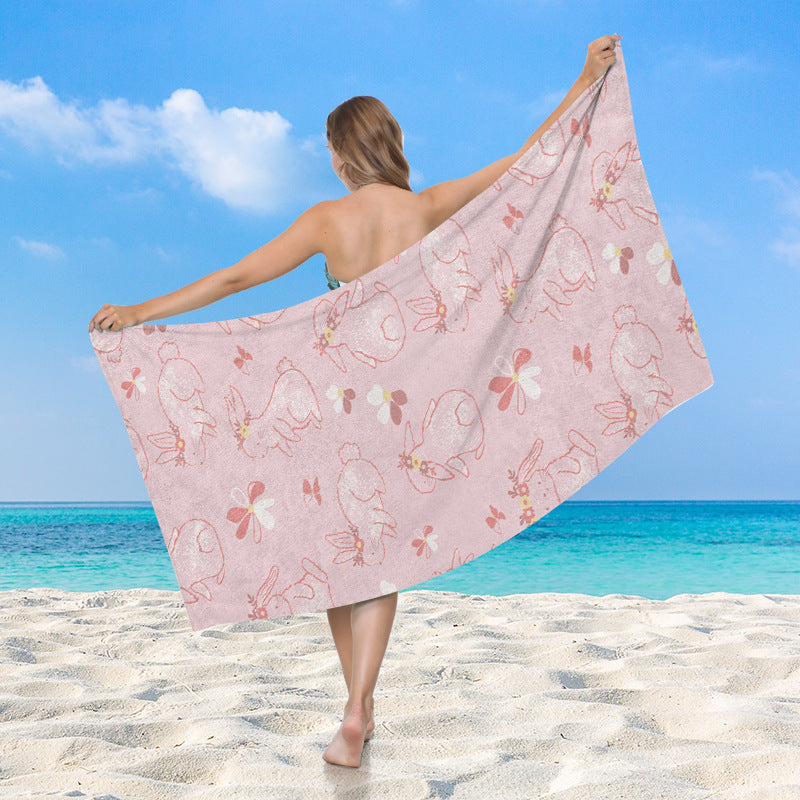 Beach towel with exotic shell motif Stornfield