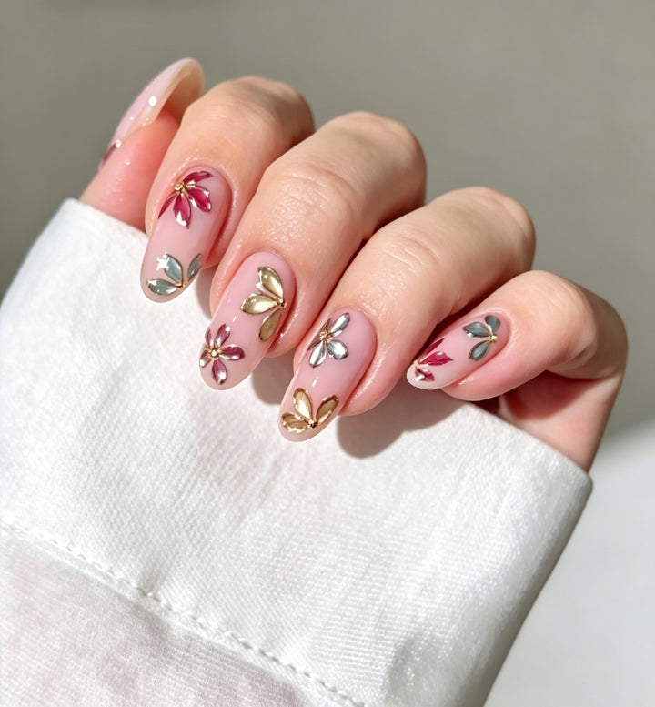 Floral Decorative Nail Enhancements Stornfield