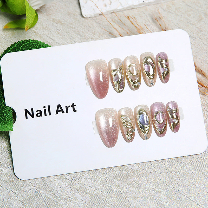 Artful nail set with floral accents Stornfield