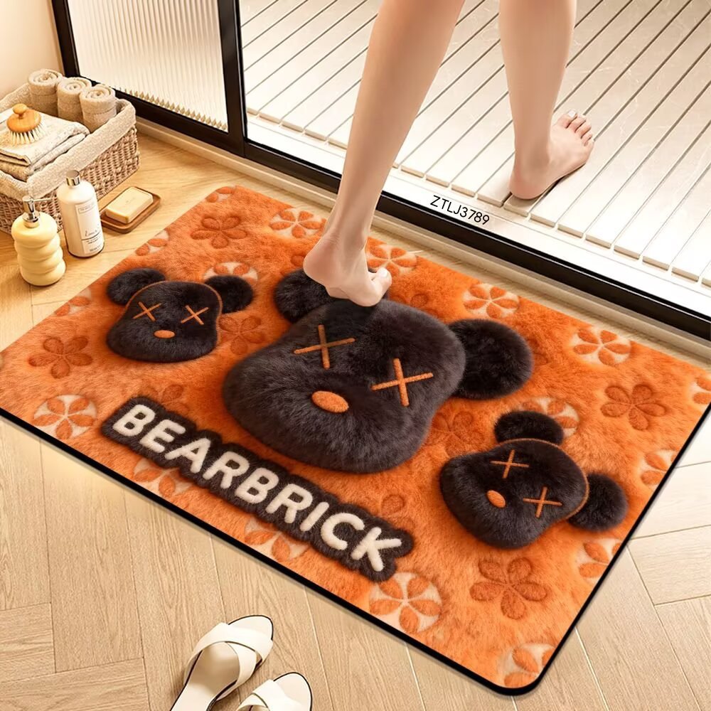 Plush Cartoon Themed Bath Mat Stornfield