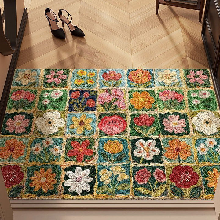 Vintage Floral Pattern Area Rug