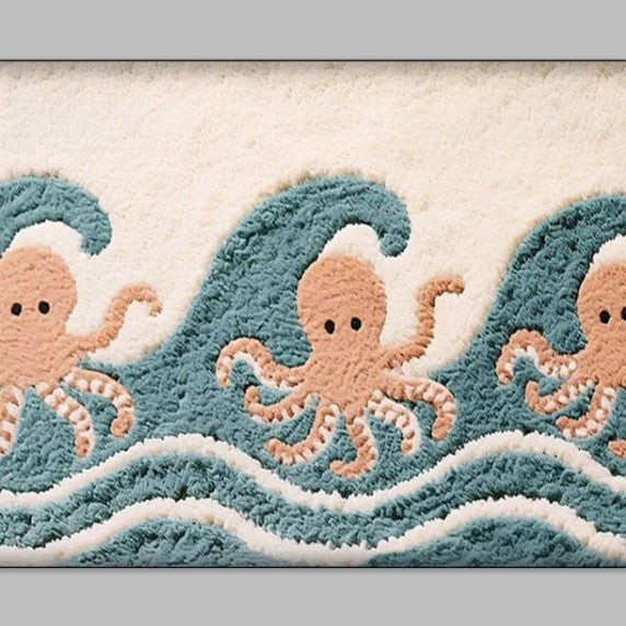 Decorative Bath Mat with Inspirational Text