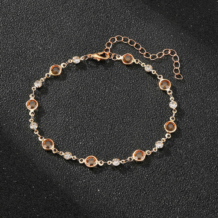 Elegant Rhinestone Chain Anklet Stornfield