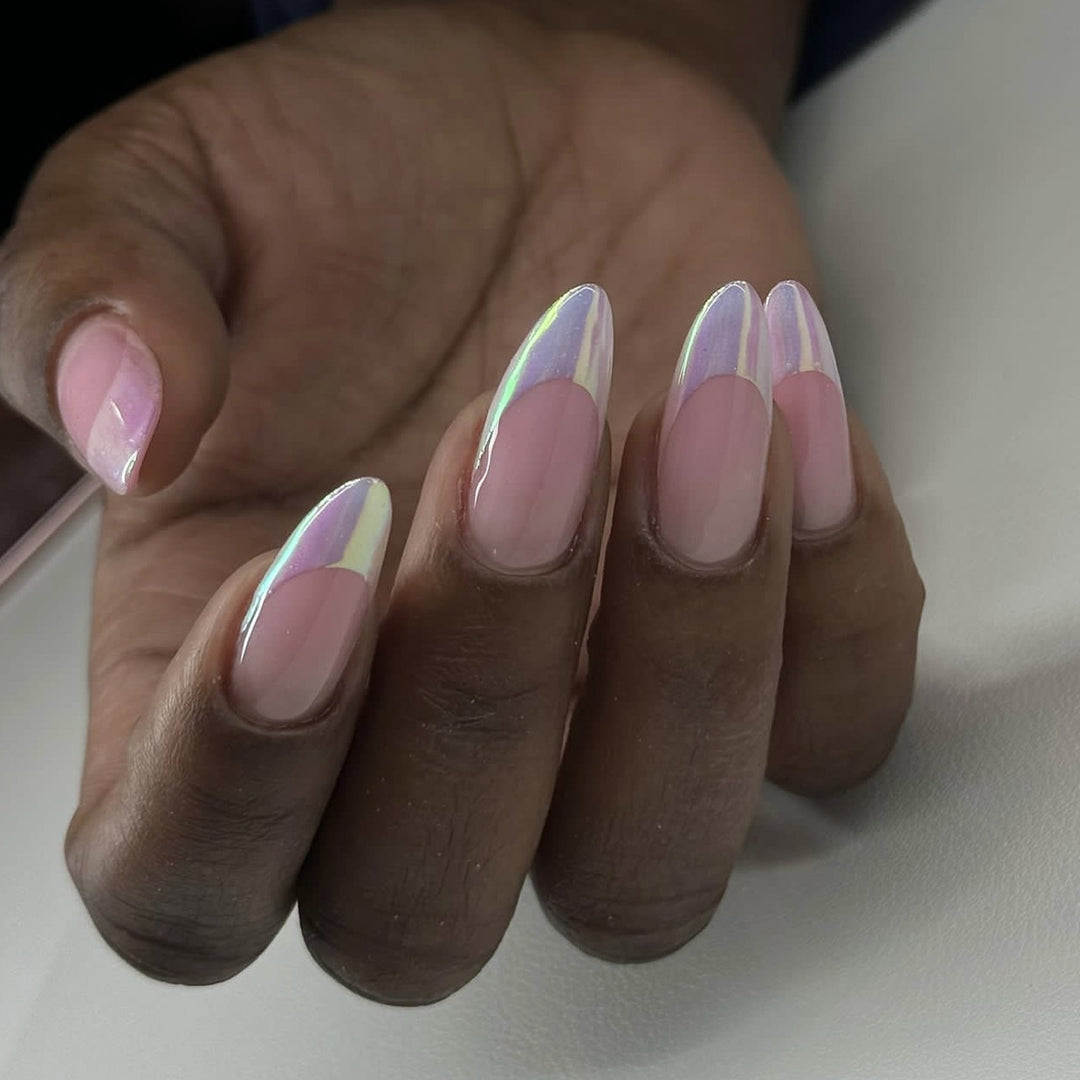 Artistic stiletto nails with elegant gradient Stornfield