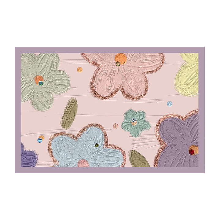 Vibrant Floral Patterned Bath Mat