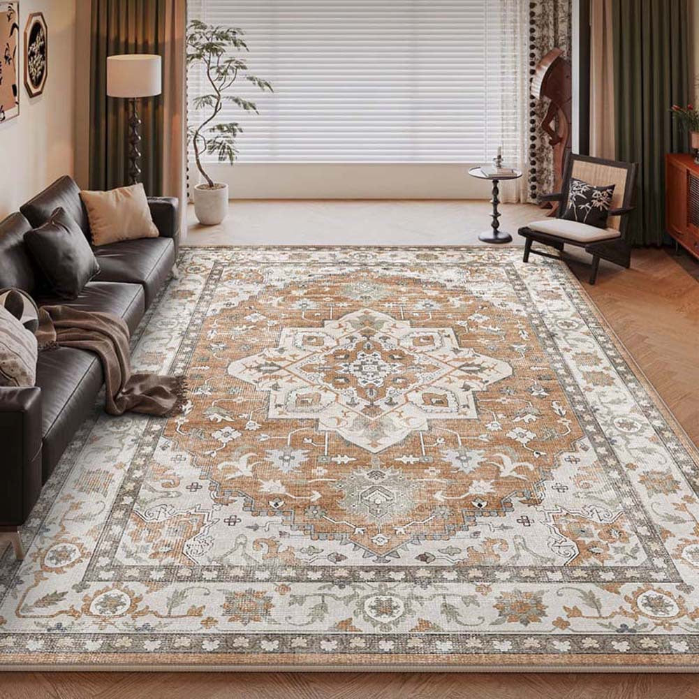 Vintage Floral Pattern Area Rug