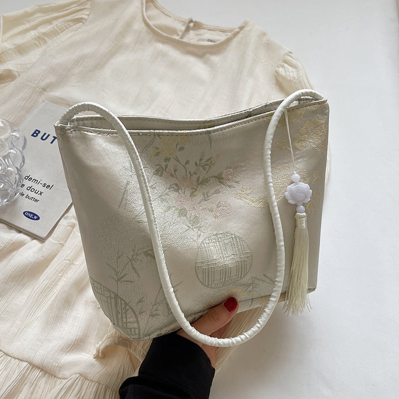 Elegant Satin Shoulder Bag