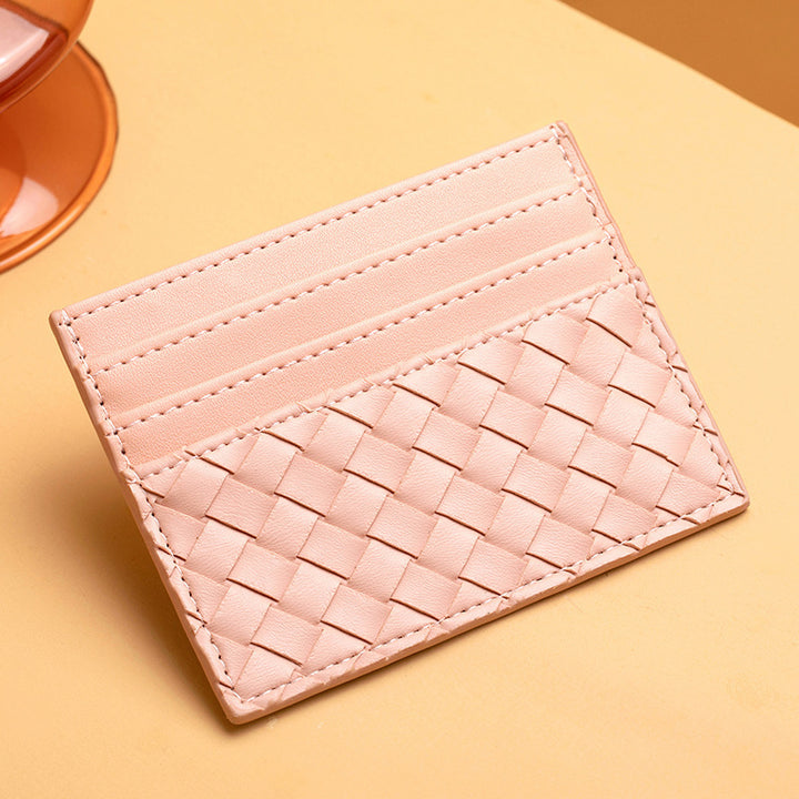 Woven Leather Card Holder Stornfield