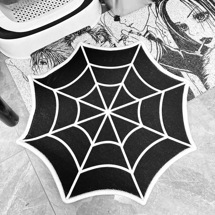 Halloween Pumpkin-Shaped Area Rug