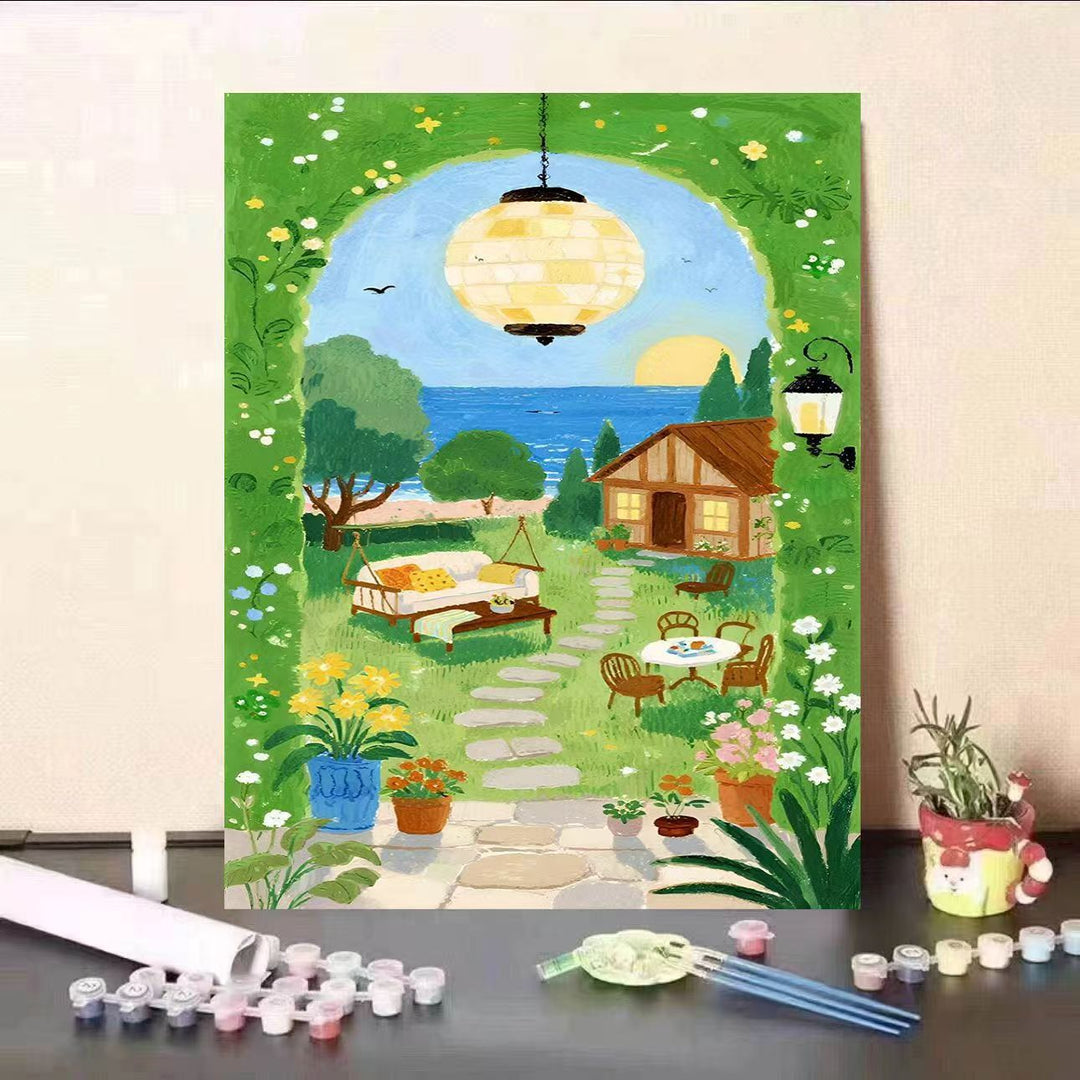 DIY Scenic Garden Paint by Numbers Kit Stornfield