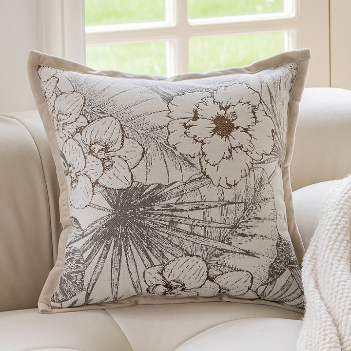 Fluffy decorative pillow with modern patterns